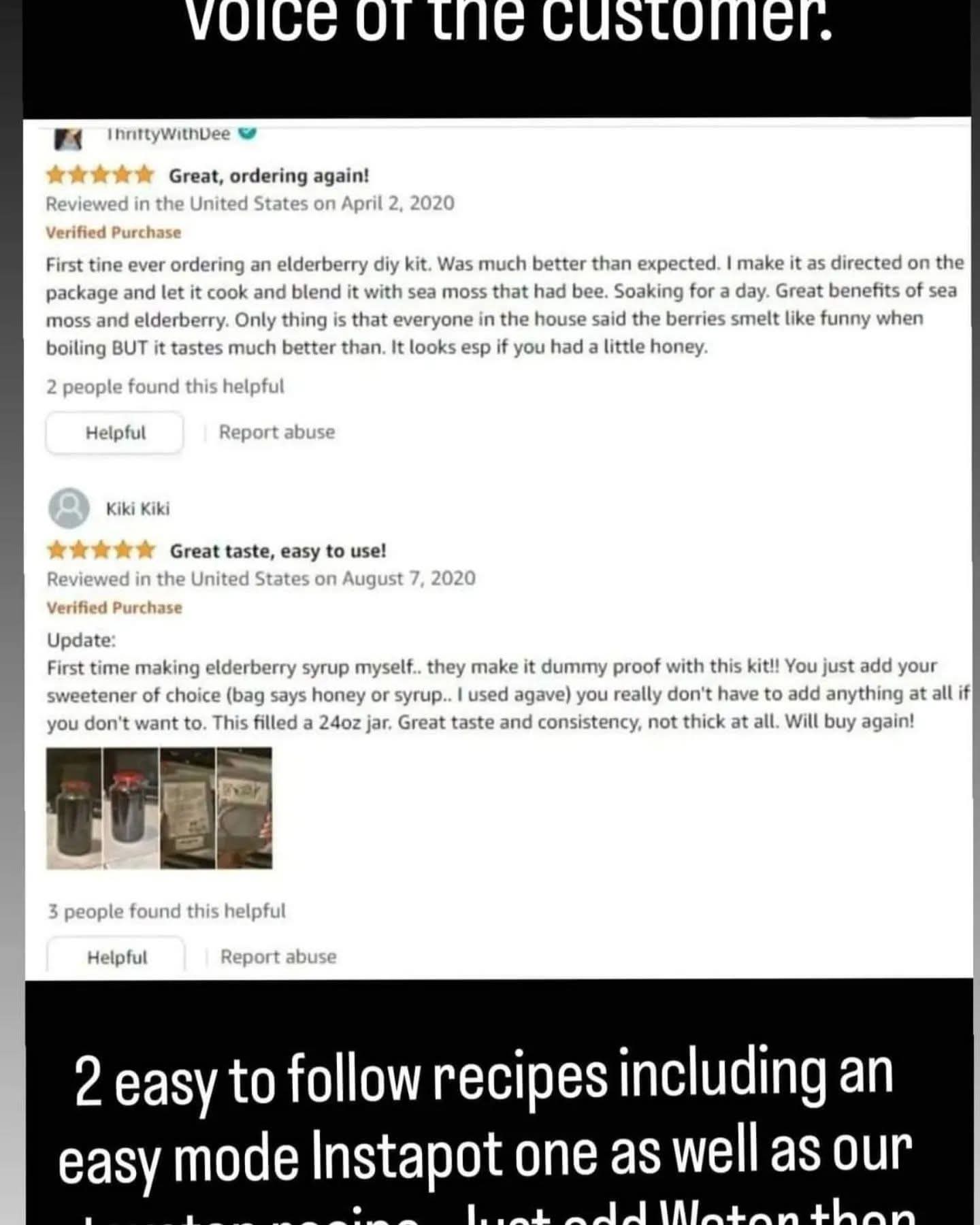 Organic Elderberry Syrup Kit - Makes 18-20 Ounces - Chef Recipe - Gluten Free-