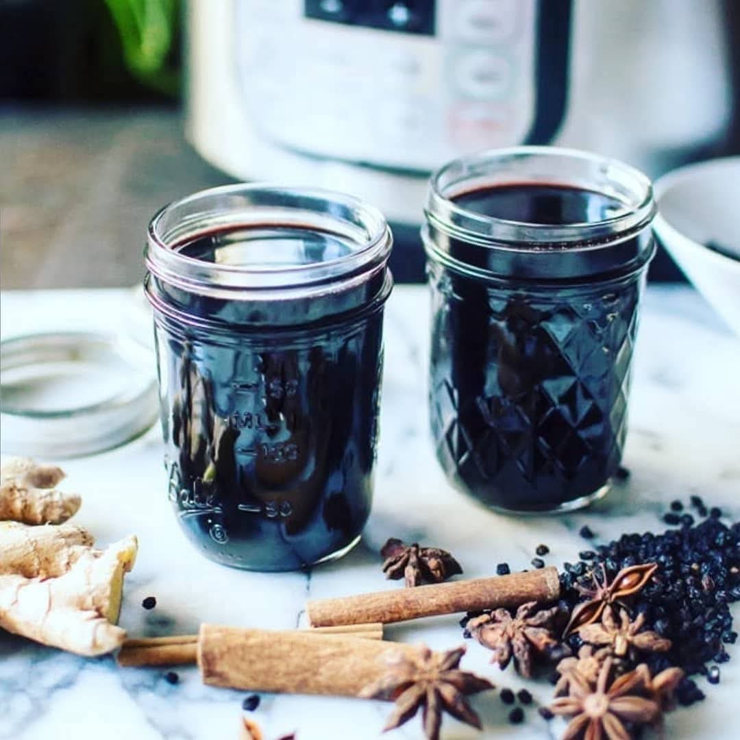 Organic Elderberry Syrup Kit - Makes 18-20 Ounces - Chef Recipe - Gluten Free-